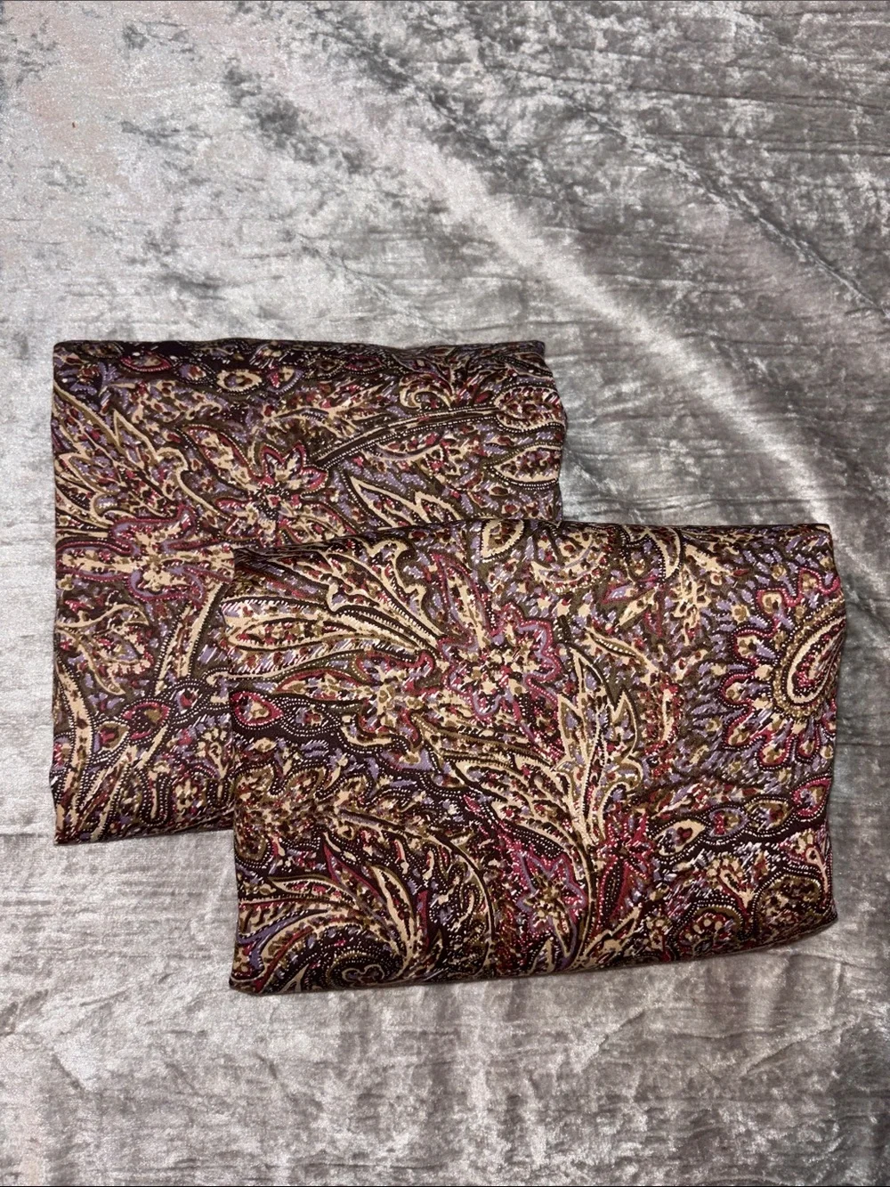 RALPH LAUREN Hallie Paisley 2 PC King Pillowcases SET NEW